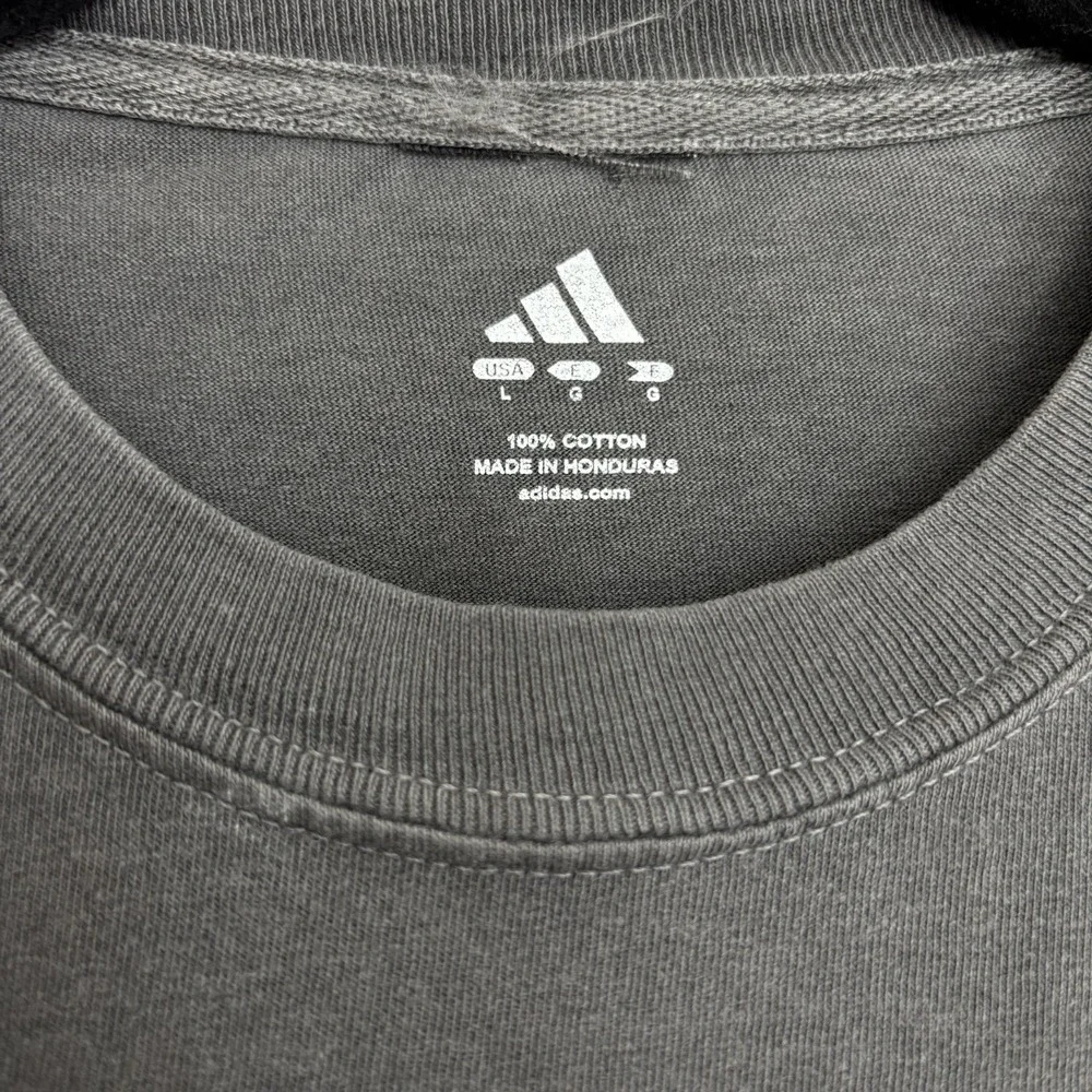 Adidas Running Feel Fast Adizero Evo SL Graphic T Shirt Gray Purple Pink Large